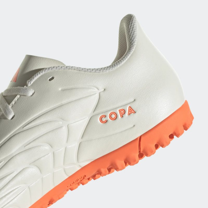 Adidas รองเท้าฟุตบอล / ร้อยปุ่ม Copa Pure.4 TF | Off White/Solar Orange/Off White ( GY9048 ) - Image 8