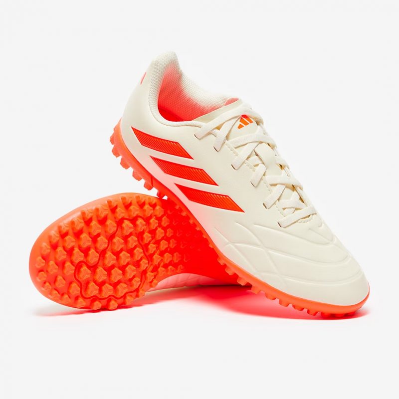 Adidas รองเท้าฟุตบอล / ร้อยปุ่ม Copa Pure.4 TF | Off White/Solar Orange/Off White ( GY9048 ) - Image 9