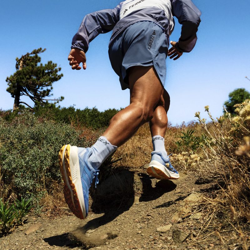 Adidas รองเท้าวิ่งเทรลผู้ชาย TERREX Soulstride Flow Trail Running | Blue Fusion/Blue Fusion/Impact Orange ( HP5565 ) - Image 14