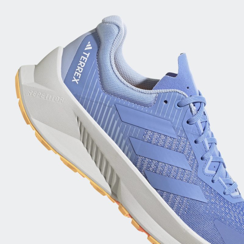 Adidas รองเท้าวิ่งเทรลผู้ชาย TERREX Soulstride Flow Trail Running | Blue Fusion/Blue Fusion/Impact Orange ( HP5565 ) - Image 8