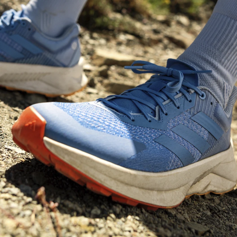 Adidas รองเท้าวิ่งเทรลผู้ชาย TERREX Soulstride Flow Trail Running | Blue Fusion/Blue Fusion/Impact Orange ( HP5565 ) - Image 9