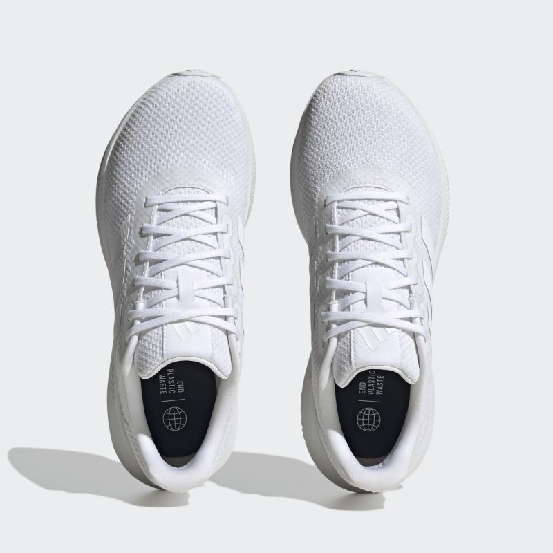 Adidas รองเท้าวิ่งผู้ชาย Runfalcon 3.0 | Cloud White/Cloud White/Core Black ( HP7546 ) - Image 5
