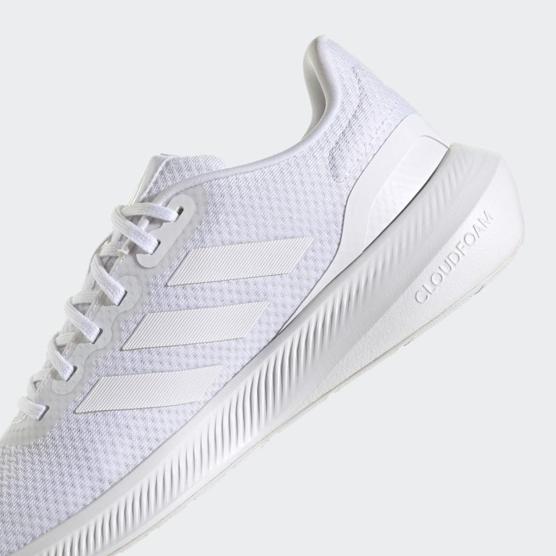 Adidas รองเท้าวิ่งผู้ชาย Runfalcon 3.0 | Cloud White/Cloud White/Core Black ( HP7546 ) - Image 7