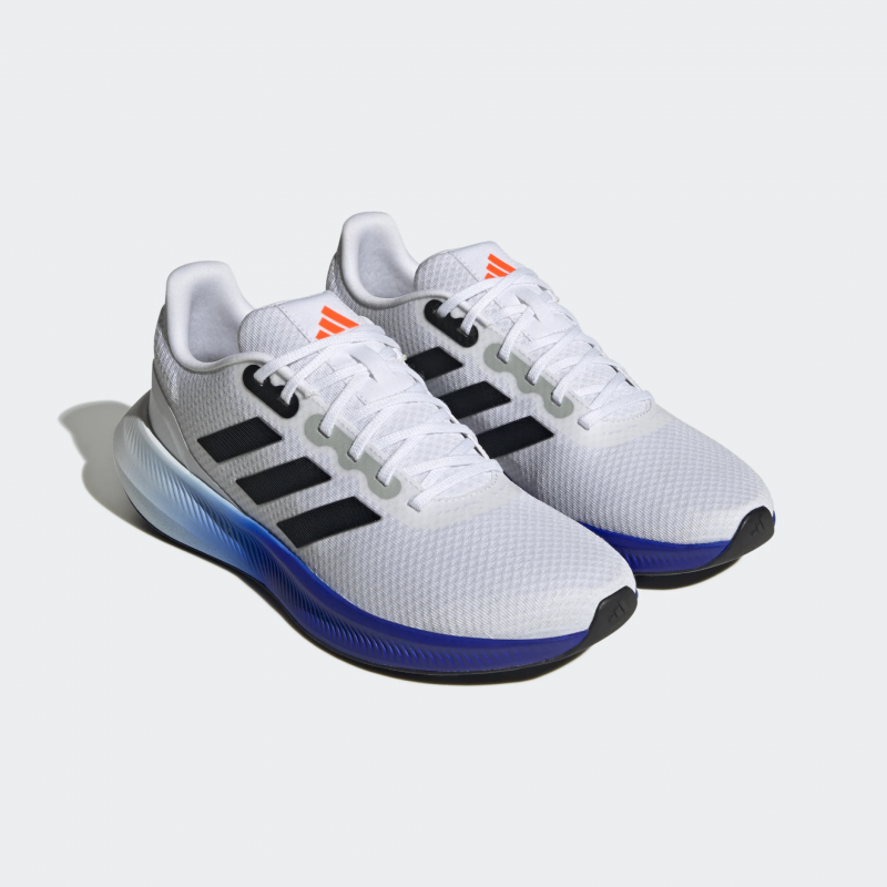 Adidas รองเท้าวิ่งผู้ชาย Runfalcon 3.0 | Cloud White/Core Black/Lucid Blue ( HP7553 ) - Image 2