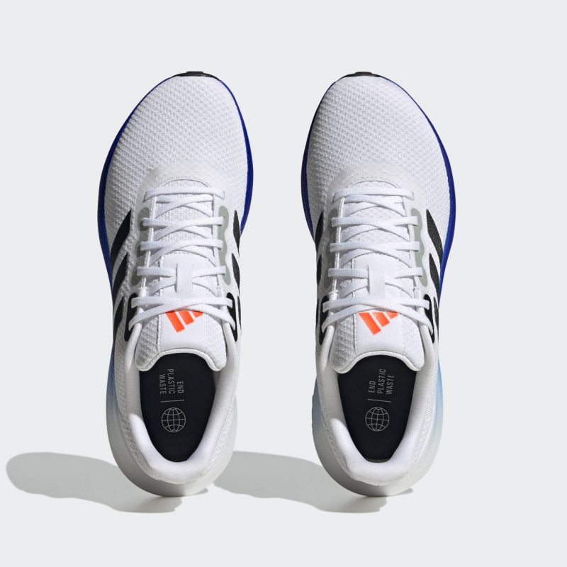 Adidas รองเท้าวิ่งผู้ชาย Runfalcon 3.0 | Cloud White/Core Black/Lucid Blue ( HP7553 ) - Image 5