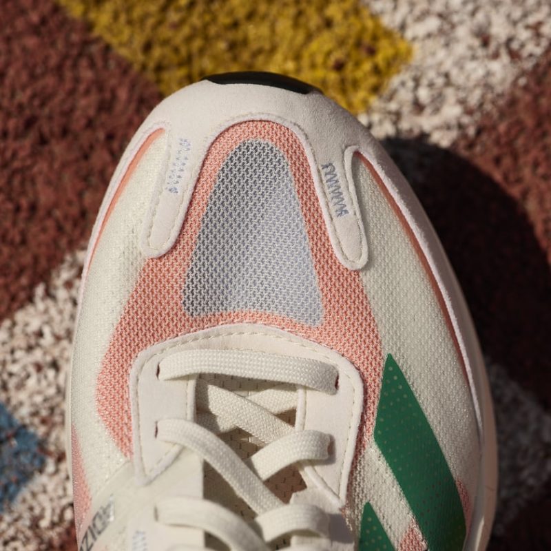 Adidas รองเท้าวิ่งผู้หญิง Adizero Boston 11 | White Tint/Court Green/Coral Fusion ( HQ3697 ) - Image 12