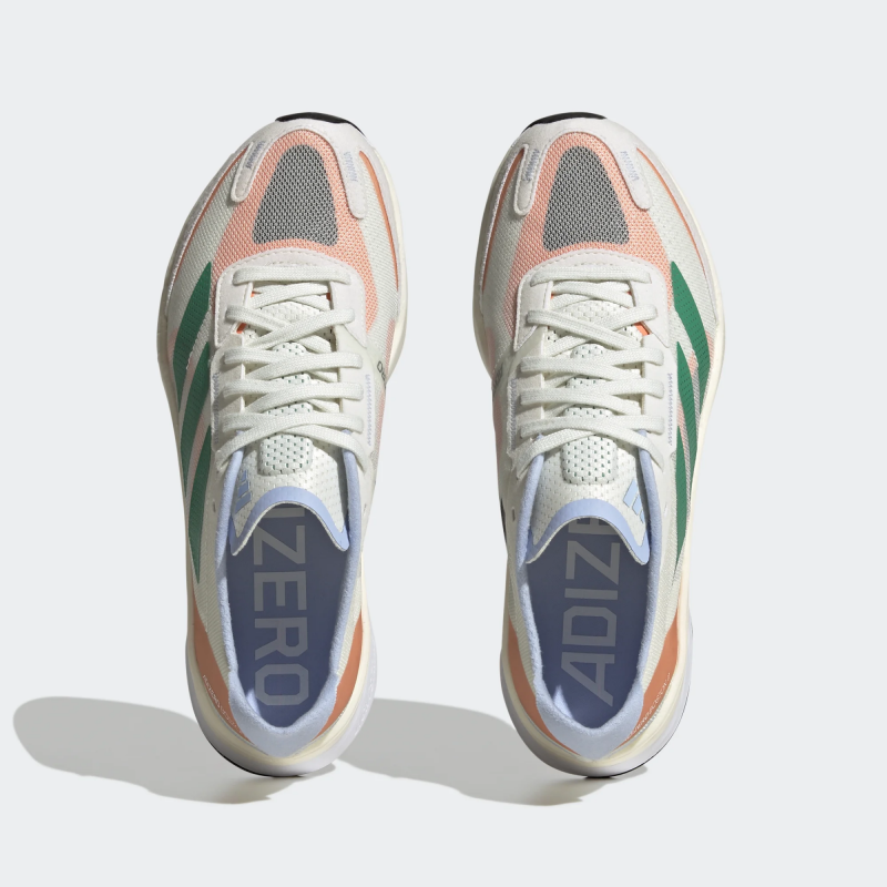 Adidas รองเท้าวิ่งผู้หญิง Adizero Boston 11 | White Tint/Court Green/Coral Fusion ( HQ3697 ) - Image 5