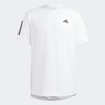 Adidas เสื้อเทนนิสผู้ชาย Club 3-Stripes Tennis Tee | White ( HS3261 )
