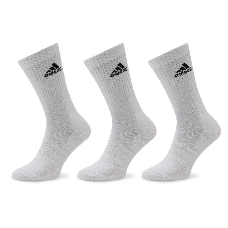 Adidas ถุงเท้า Cushioned Crew Socks 3 Pairs | White/Black ( HT3446 ) - Image 15