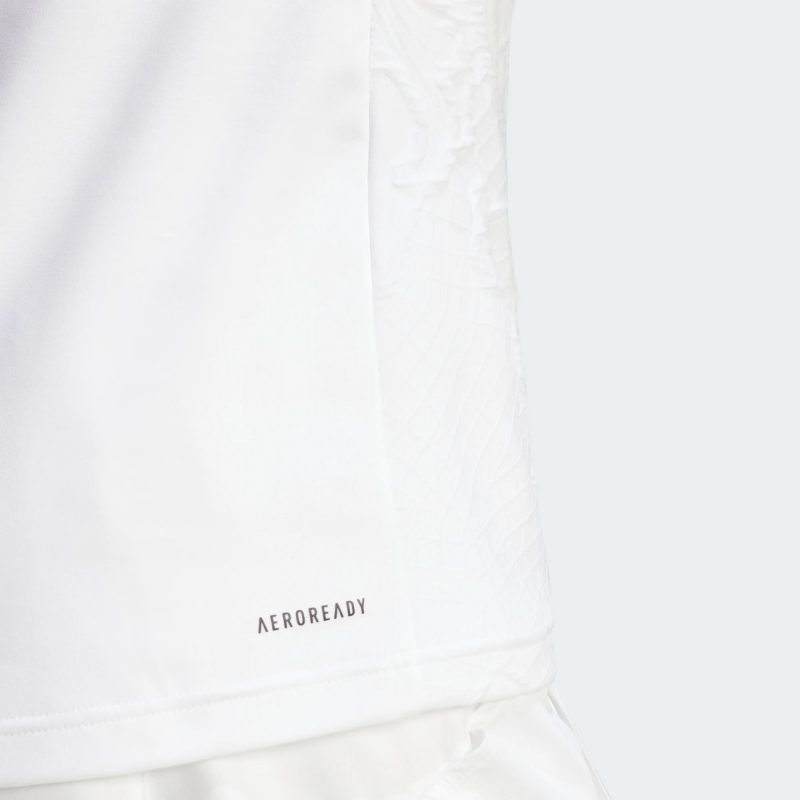 Adidas เสื้อเทนนิสผู้ชาย AEROREADY FreeLift Pro Tennis Polo Shirt | White ( IA7099 ) - Image 8