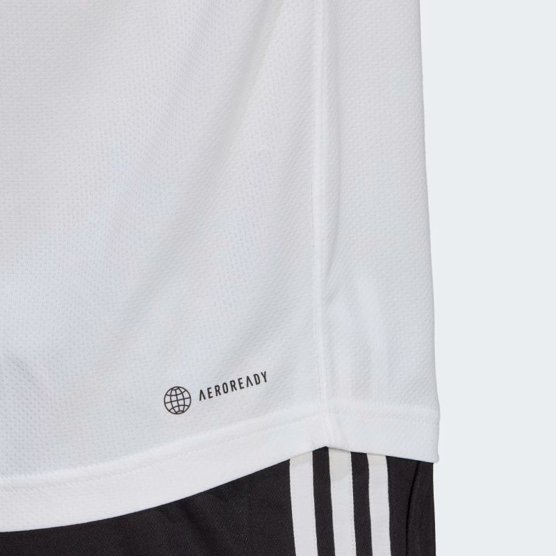 Adidas เสื้อโปโลกีฬาผู้ชาย Train Essentials Training Polo Shirt | White/Black ( IB8105 ) - Image 6