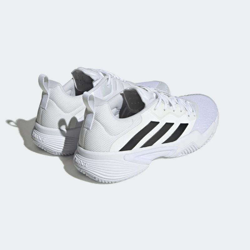 Adidas รองเท้าเทนนิสผู้ชาย Barricade | Cloud White/Core Black/Matte Silver ( ID1548 ) - Image 3