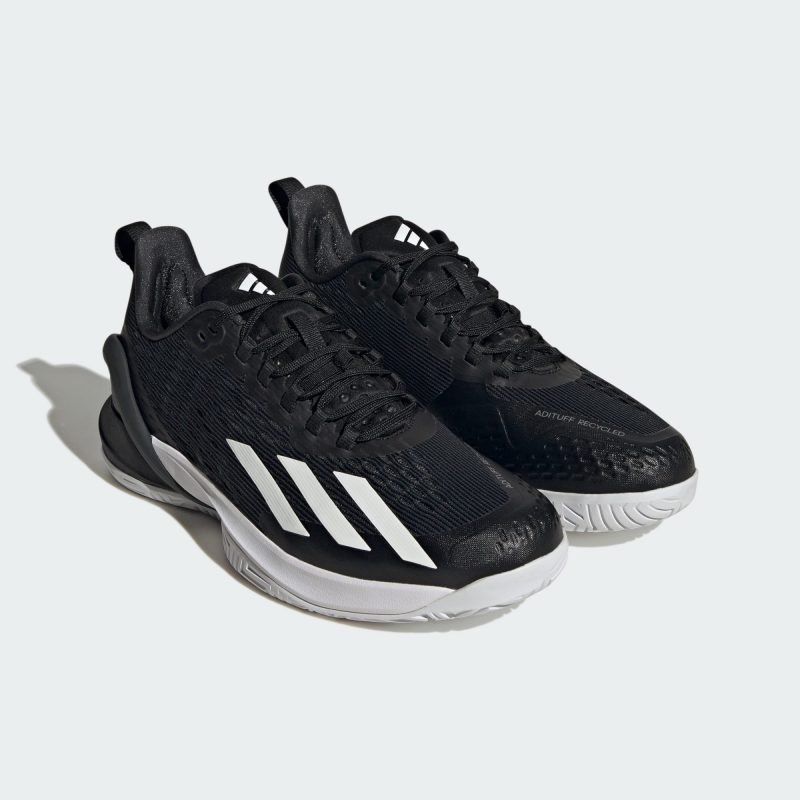 Adidas รองเท้าเทนนิสผู้ชาย Adizero Cybersonic | Core Black/Cloud White/Carbon ( IF2983 ) - Image 2