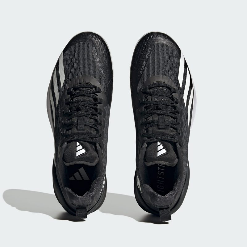 Adidas รองเท้าเทนนิสผู้ชาย Adizero Cybersonic | Core Black/Cloud White/Carbon ( IF2983 ) - Image 5