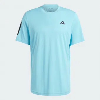 Adidas เสื้อเทนนิสผู้ชาย Club 3-Stripes Tennis Tee | Light Aqua ( IJ4880 )