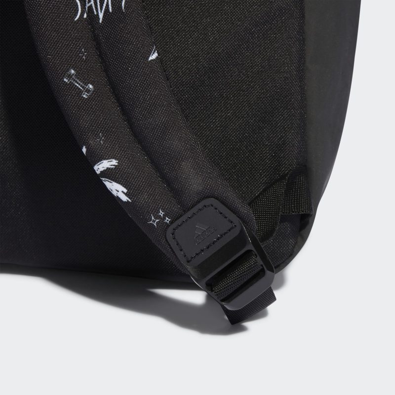 Adidas กระเป๋าเป้ Classic Backpack | Black/White ( IJ5632 ) - Image 5