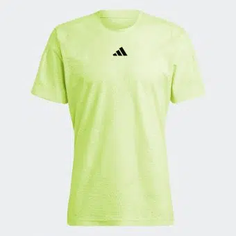 Adidas เสื้อเทนนิสผู้ชาย AEROREADY FreeLift Pro Tennis Tee | Lucid Lemon ( IK7108 )