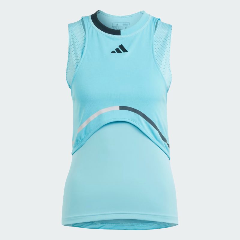 Adidas เสื้อเทนนิสผู้หญิง Tennis HEAT.RDY Match Tank Top | Lucid Cyan ( IL9597 )