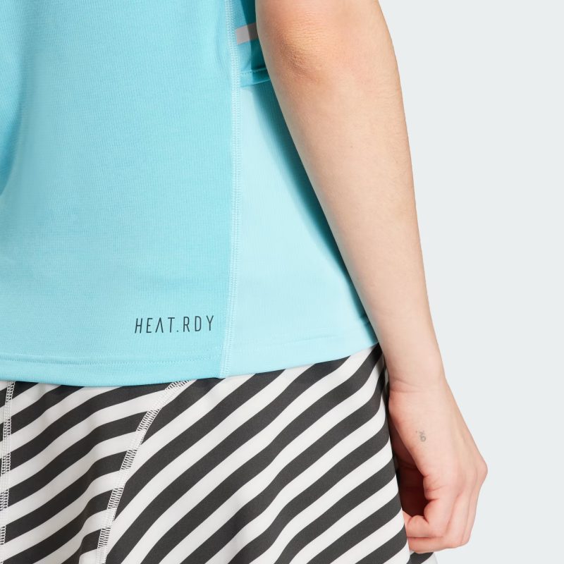 Adidas เสื้อเทนนิสผู้หญิง Tennis HEAT.RDY Match Tank Top | Lucid Cyan ( IL9597 ) - Image 6