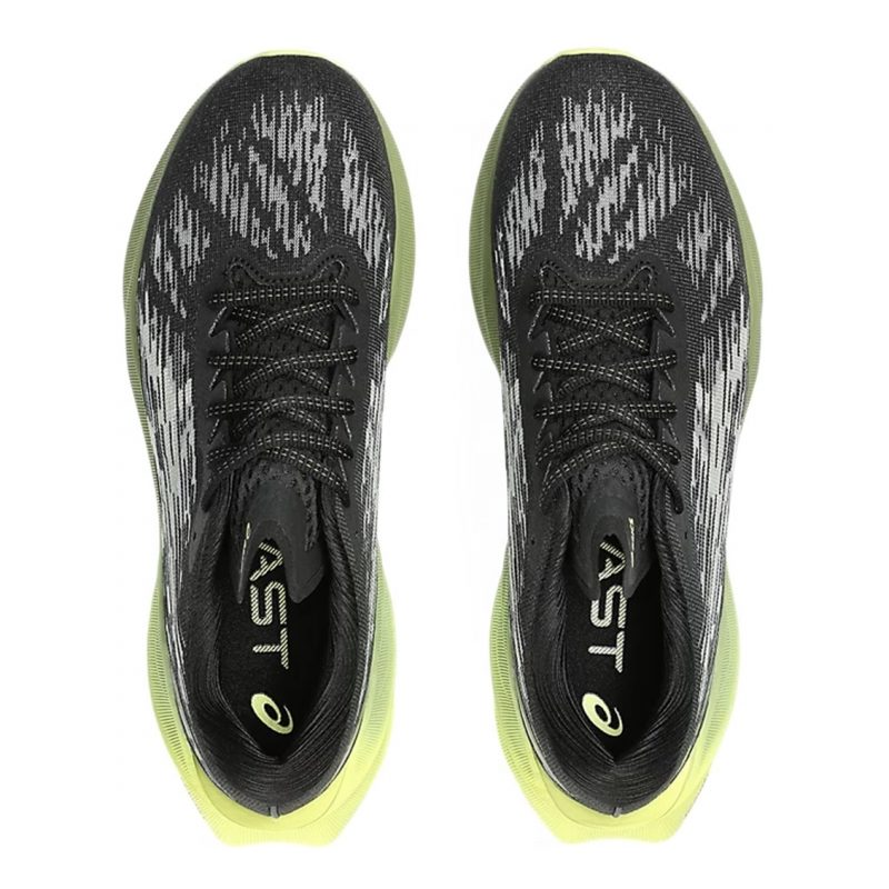 Asics รองเท้าวิ่งผู้ชาย Novablast 3 | Black/Dried Leaf Green ( 1011B458-005 ) - Image 6