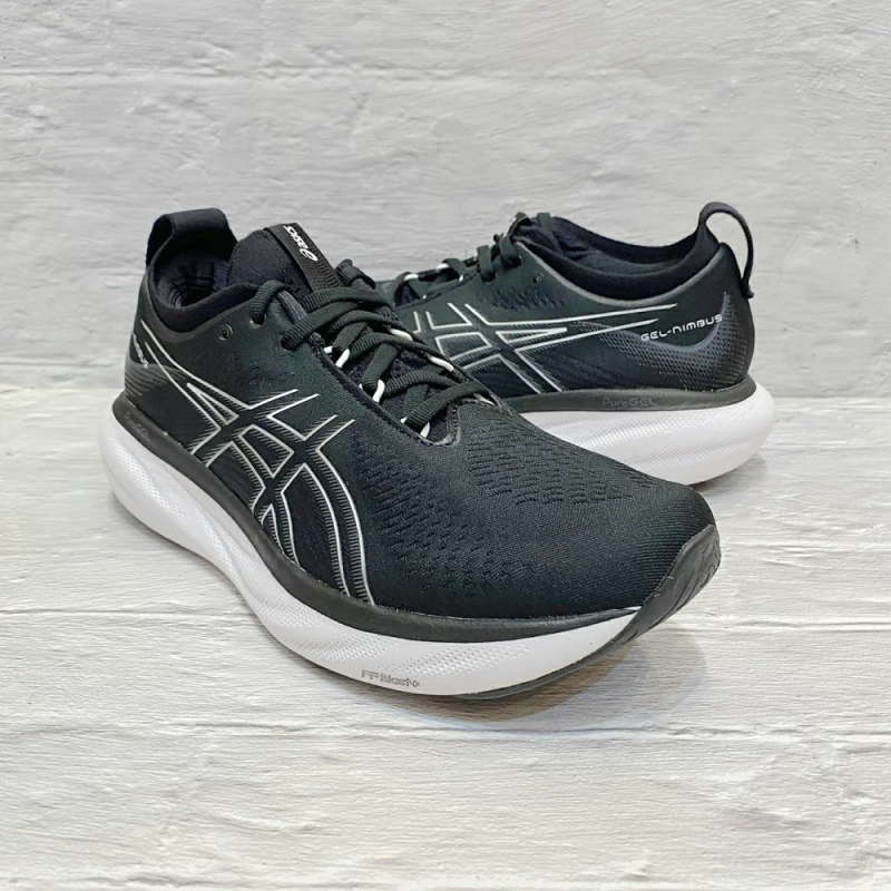 Asics รองเท้าวิ่งผู้ชาย Gel-Nimbus 25 (4E) Extra Wide | Black/Pure Silver ( 1011B618-001 ) - Image 10