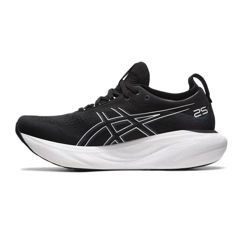 Asics รองเท้าวิ่งผู้ชาย Gel-Nimbus 25 (4E) Extra Wide | Black/Pure Silver ( 1011B618-001 ) - Image 4