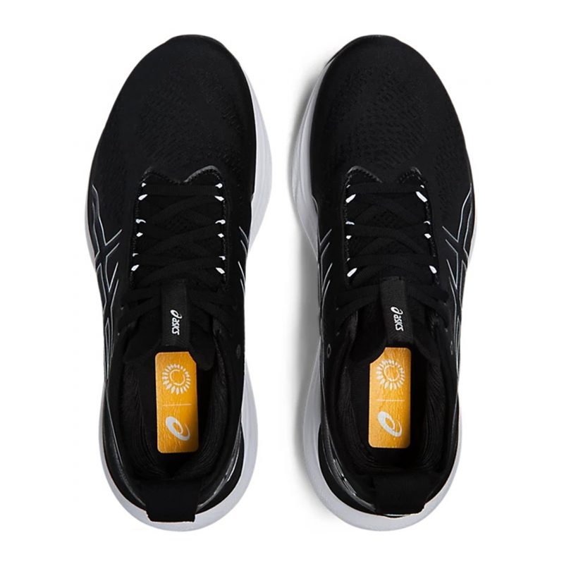 Asics รองเท้าวิ่งผู้ชาย Gel-Nimbus 25 (4E) Extra Wide | Black/Pure Silver ( 1011B618-001 ) - Image 6