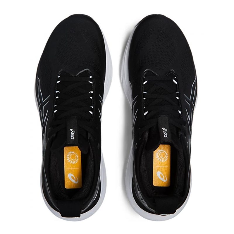 Asics รองเท้าวิ่งผู้ชาย Gel-Nimbus 25 (2E) Wide | Black/Pure Silver ( 1011B625-001 ) - Image 6
