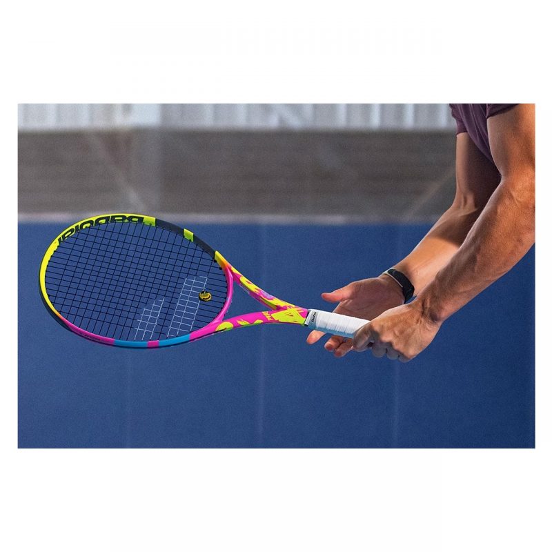 Babolat ไม้เทนนิส Pure Aero Rafa Origin Tennis Racket | Yellow/Pink/Blue ( 101509 ) - Image 16