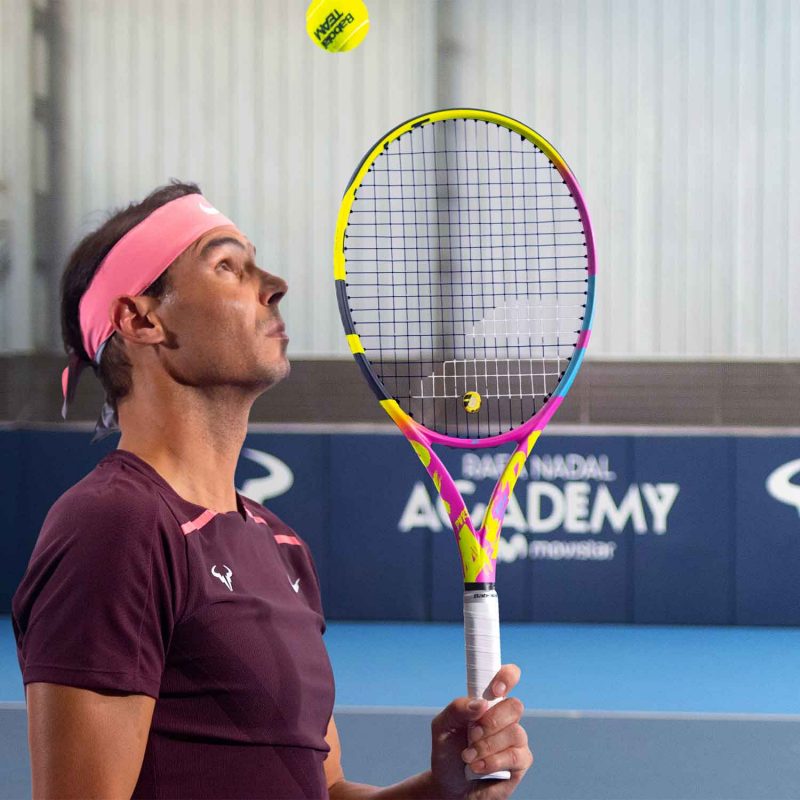 Babolat ไม้เทนนิส Pure Aero Rafa Origin Tennis Racket | Yellow/Pink/Blue ( 101509 ) - Image 20