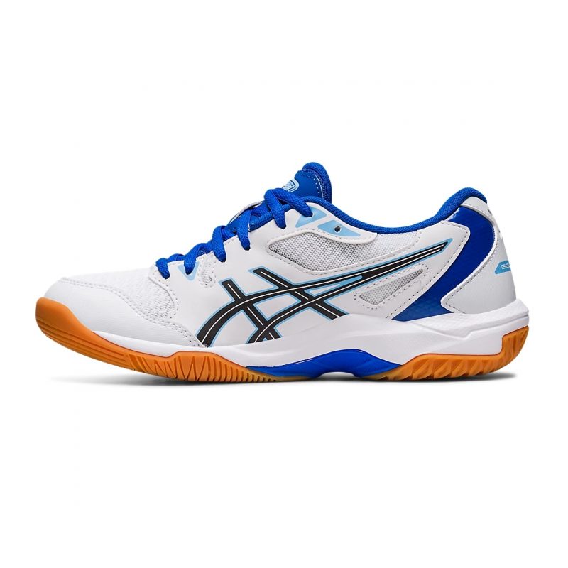 Asics รองเท้าแบดมินตันผู้หญิง Gel-Rocket 10 | White/Arctic Blue ( 1072A056-110 ) - Image 4