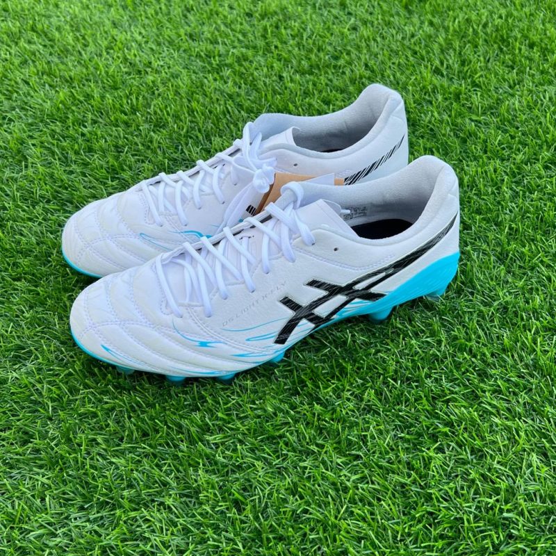 Asics รองเท้าฟุตบอล / สตั๊ด Ds Light X-Fly 5 Limited FG | White/Aquarium ( 1101A050-110 ) - Image 14