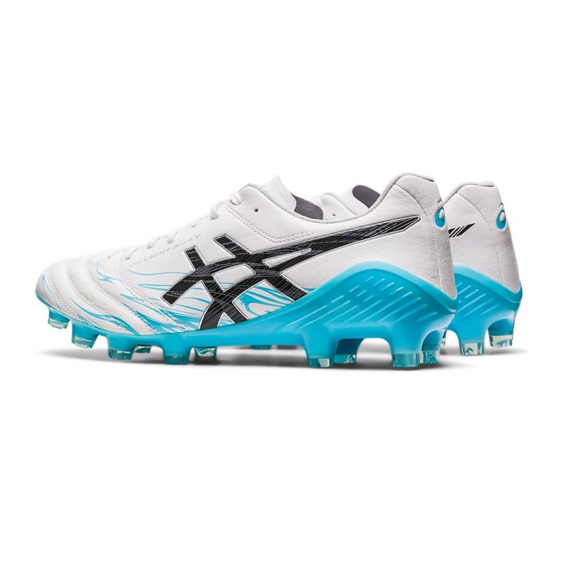 Asics รองเท้าฟุตบอล / สตั๊ด Ds Light X-Fly 5 Limited FG | White/Aquarium ( 1101A050-110 ) - Image 3