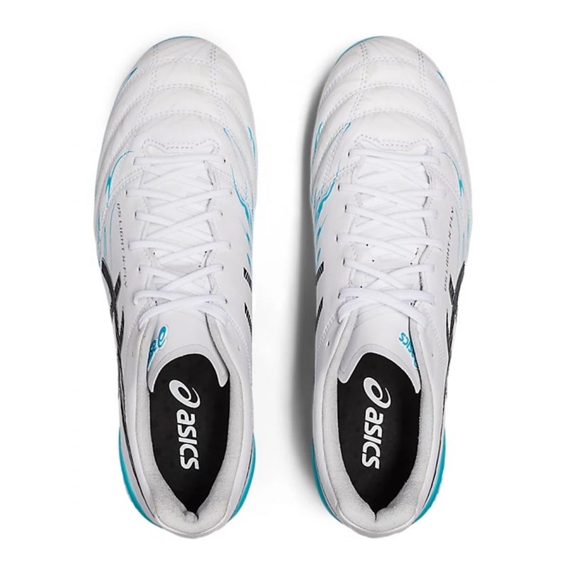 Asics รองเท้าฟุตบอล / สตั๊ด Ds Light X-Fly 5 Limited FG | White/Aquarium ( 1101A050-110 ) - Image 6