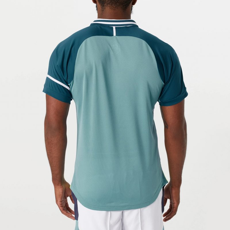 Asics เสื้อเทนนิสผู้ชาย Men's Match Polo-Shirt | Aquamarine ( 2041A272-405 ) - Image 13