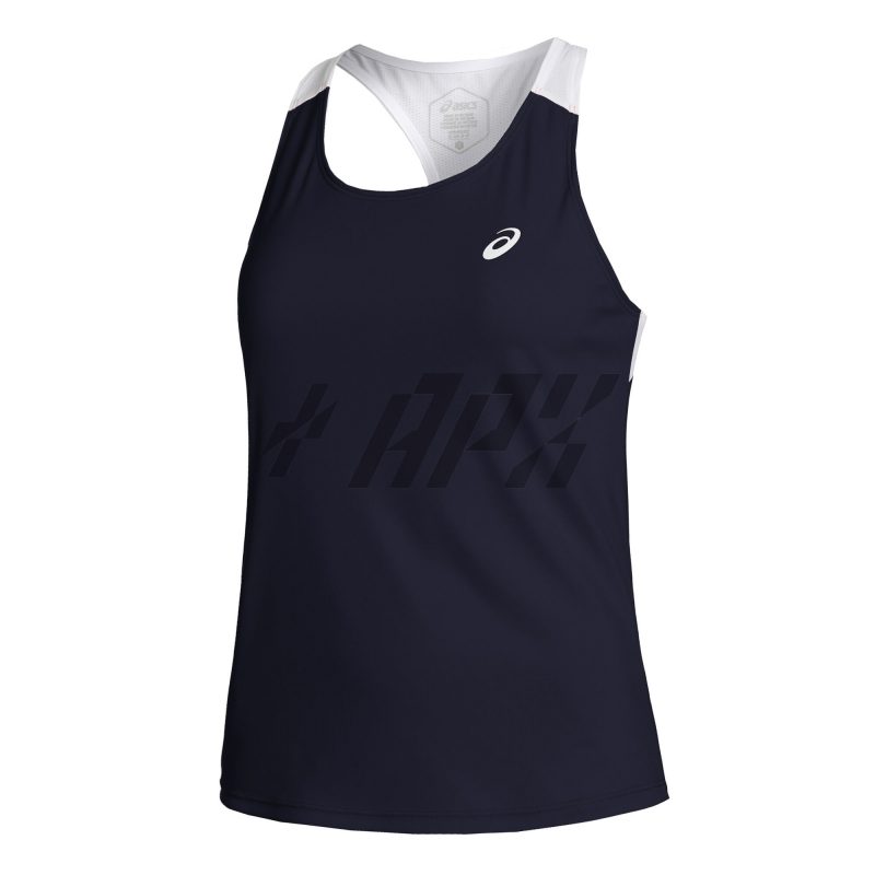 Asics เสื้อเทนนิสผู้หญิง Women's Court Tank | Midnight/Brilliant White ( 2042A261-402 )