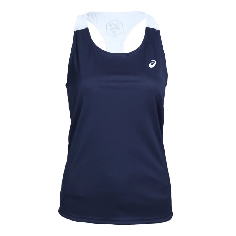 Asics เสื้อเทนนิสผู้หญิง Women's Court Tank | Midnight/Brilliant White ( 2042A261-402 ) - Image 14