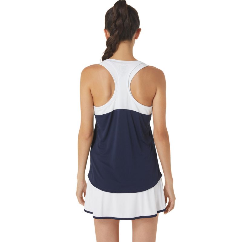 Asics เสื้อเทนนิสผู้หญิง Women's Court Tank | Midnight/Brilliant White ( 2042A261-402 ) - Image 5