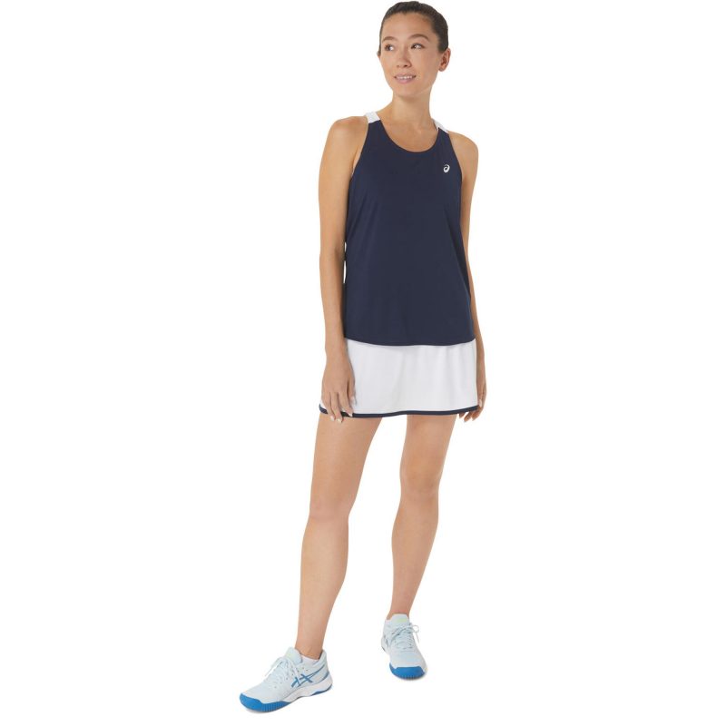 Asics เสื้อเทนนิสผู้หญิง Women's Court Tank | Midnight/Brilliant White ( 2042A261-402 ) - Image 8