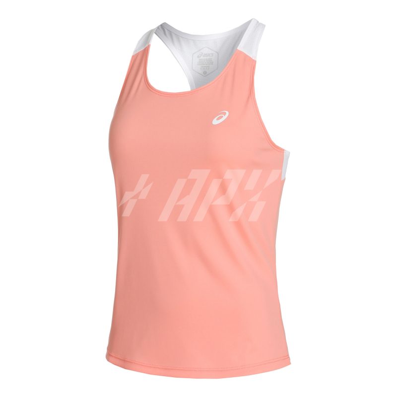 Asics เสื้อเทนนิสผู้หญิง Women's Court Tank | Guava/Brilliant White ( 2042A261-701 )