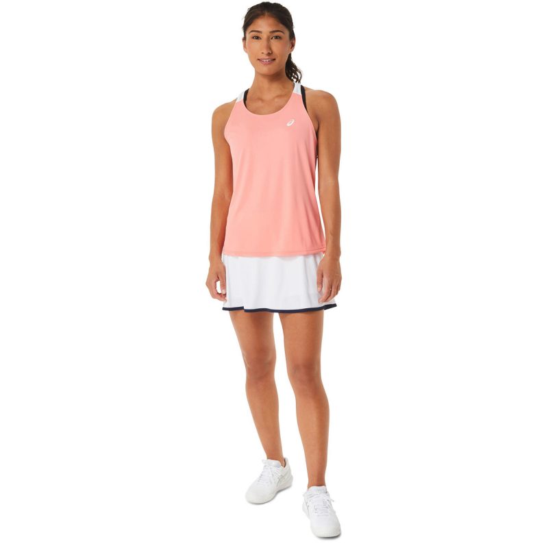 Asics เสื้อเทนนิสผู้หญิง Women's Court Tank | Guava/Brilliant White ( 2042A261-701 ) - Image 8