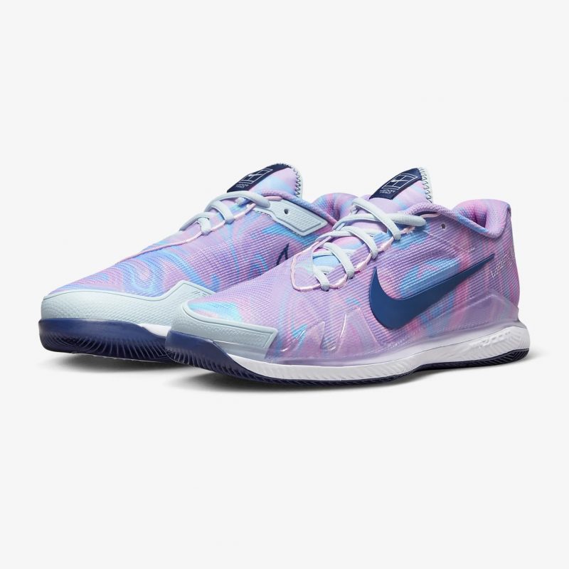 Nike รองเท้าเทนนิสผู้หญิง Air Zoom Vapor Pro HC | Glacier Blue/White/Pink Foam/Midnight Navy ( CZ0222-400 ) - Image 5