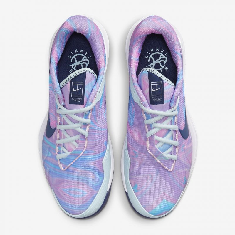 Nike รองเท้าเทนนิสผู้หญิง Air Zoom Vapor Pro HC | Glacier Blue/White/Pink Foam/Midnight Navy ( CZ0222-400 ) - Image 6