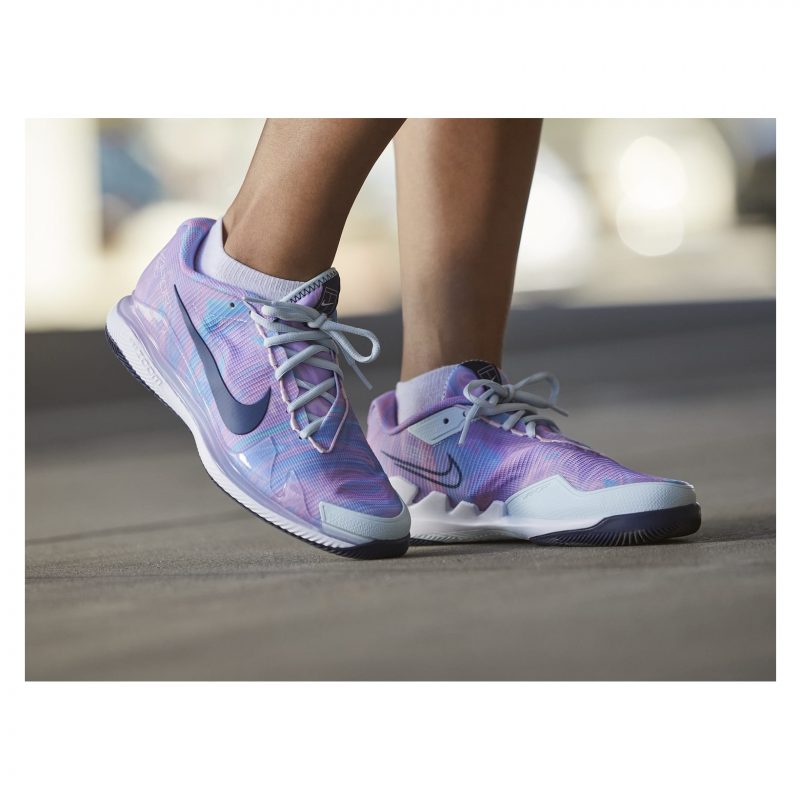 Nike รองเท้าเทนนิสผู้หญิง Air Zoom Vapor Pro HC | Glacier Blue/White/Pink Foam/Midnight Navy ( CZ0222-400 ) - Image 9