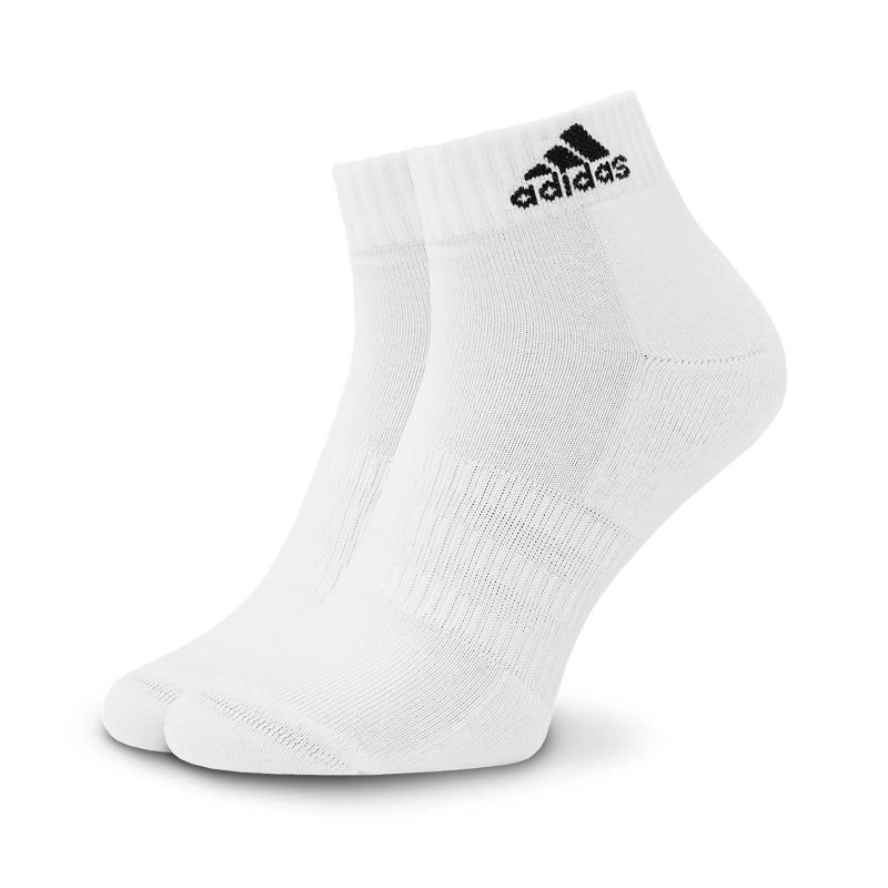 Adidas ถุงเท้า Cushioned Sportswear Ankle Socks 3 Pairs | White/Black ( HT3441 ) - Image 12