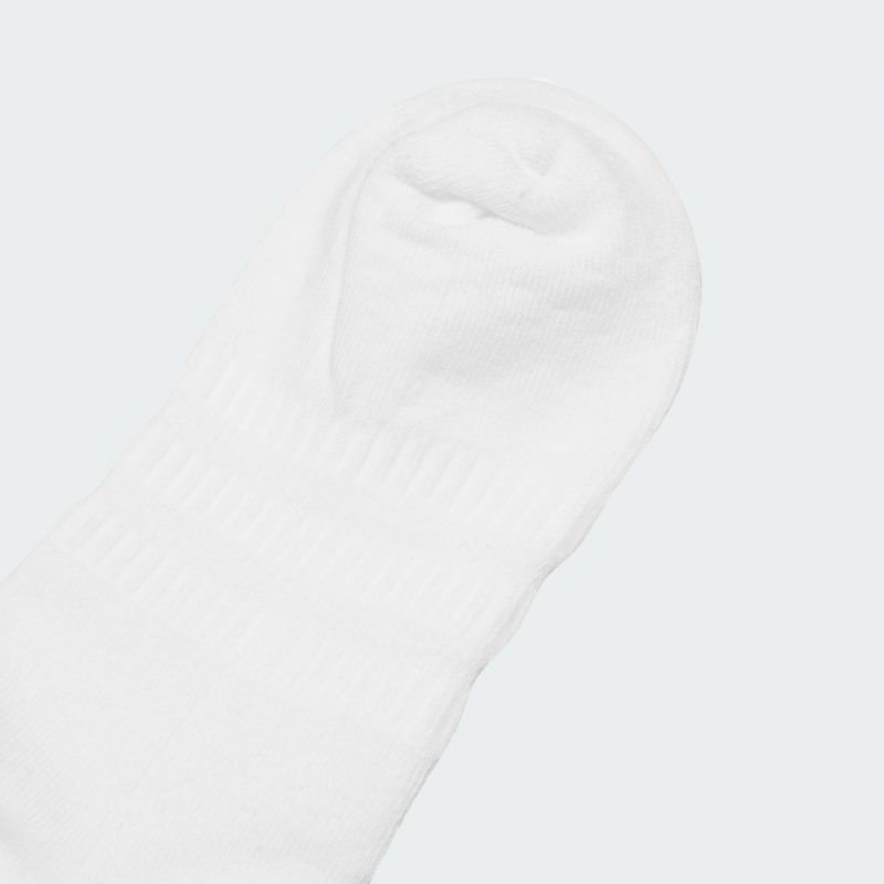 Adidas ถุงเท้า Cushioned Sportswear Crew Socks 1 Pair | White / Black ( HT3444 ) - Image 12