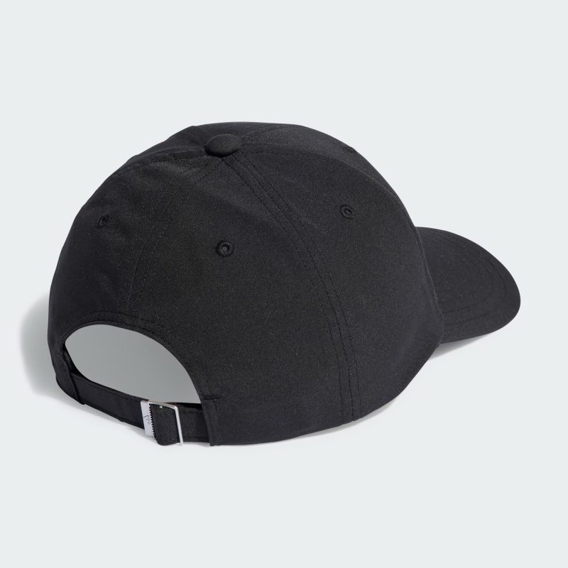 Adidas หมวกวิ่ง Running Essentials AEROREADY Six-Panel Baseball Cap | Black/Matte Silver ( HT6353 ) - Image 2