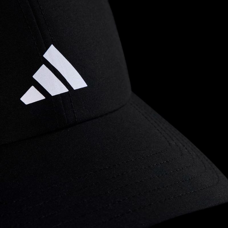Adidas หมวกวิ่ง Running Essentials AEROREADY Six-Panel Baseball Cap | Black/Matte Silver ( HT6353 ) - Image 5