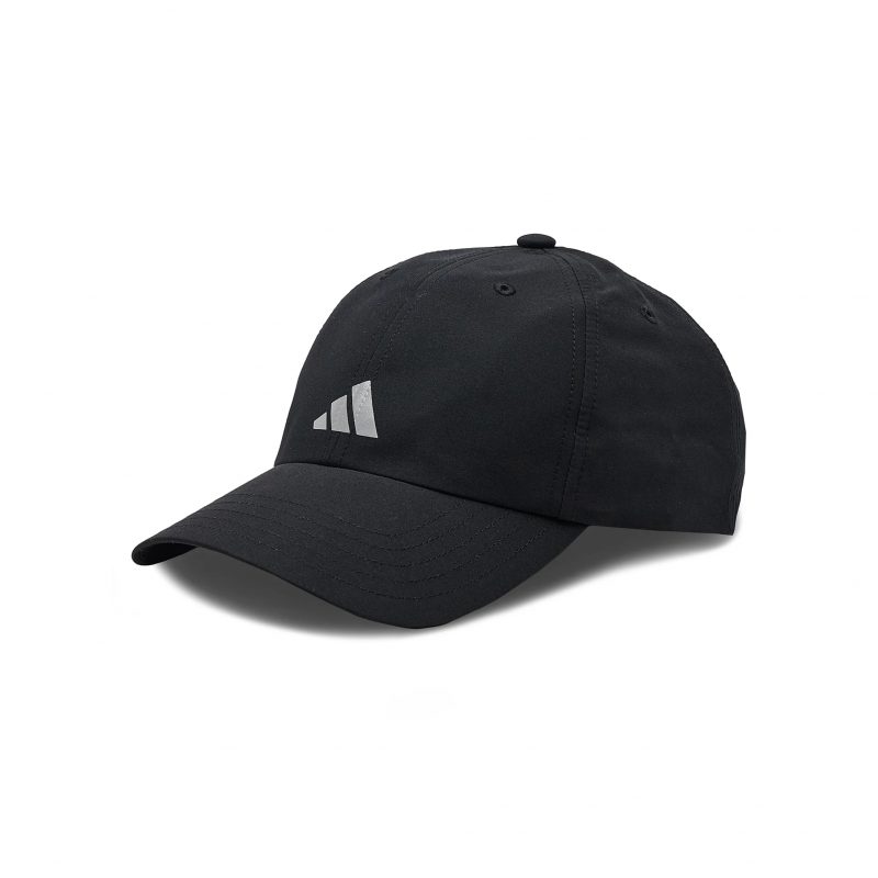 Adidas หมวกวิ่ง Running Essentials AEROREADY Six-Panel Baseball Cap | Black/Matte Silver ( HT6353 ) - Image 6