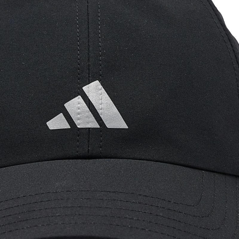 Adidas หมวกวิ่ง Running Essentials AEROREADY Six-Panel Baseball Cap | Black/Matte Silver ( HT6353 ) - Image 8